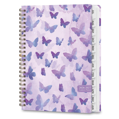 Planner 2026-2027, Weekly and Monthly Academic Planner, July 2026 - June 2027, Hardcover Calendar Agenda Book for School Year Planning, School Supplies for Teacher and Student, A5(6.3'' x 8.5'')