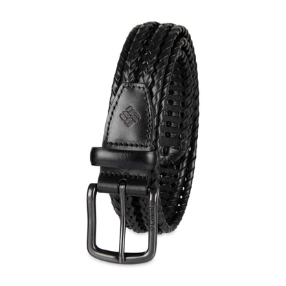 Columbia Men's Fully Adjustable Lace Braid Belt, Black, Large