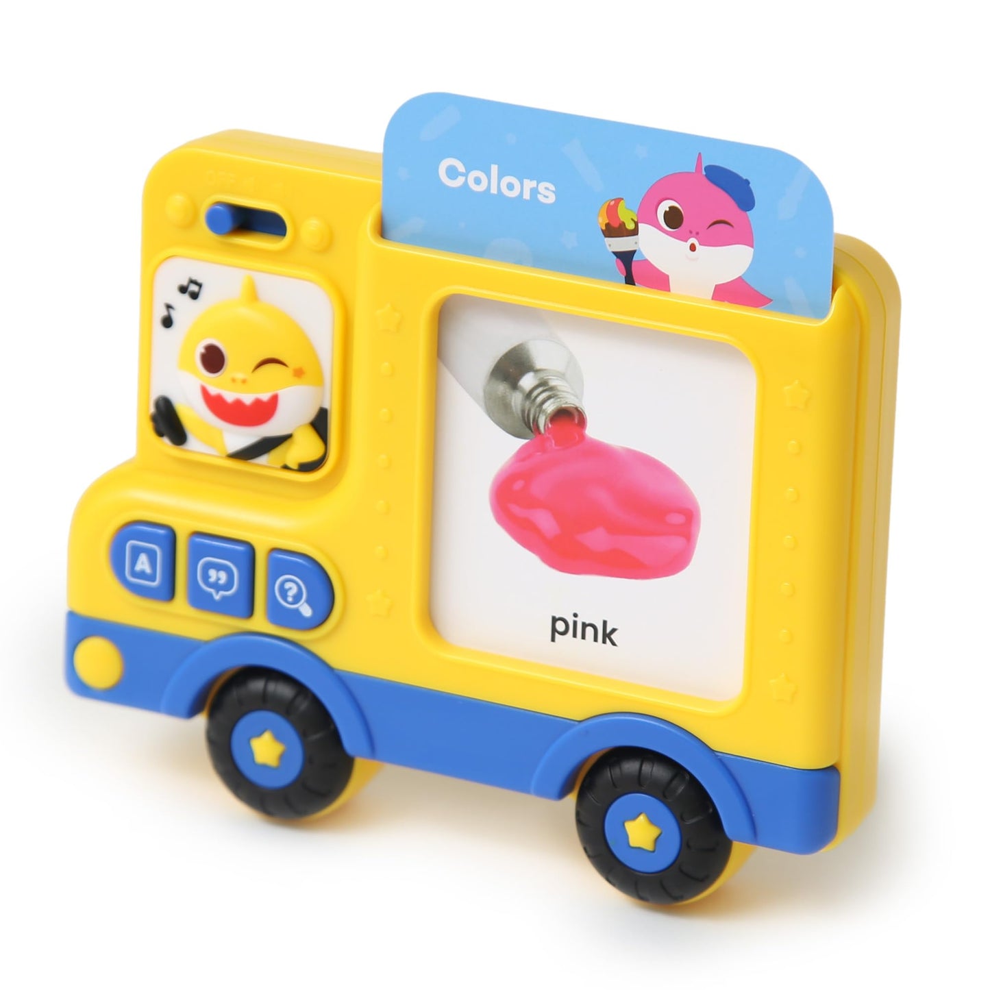 Pinkfong Baby Shark Flash Card Learning Bus – 545 Learning Contents (Words, Sounds, Sentences, Quizzes & Songs), 50 Double-Sided Cards, Interactive Educational Toy for Toddlers 1–3