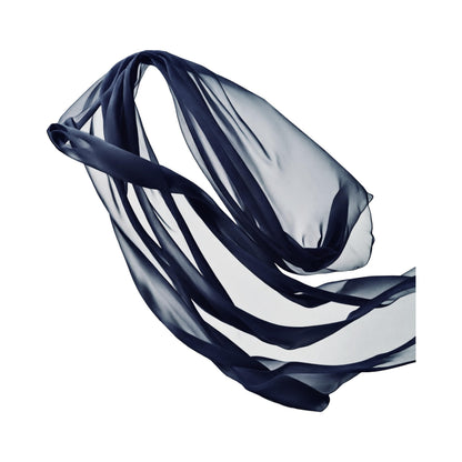 FabricLA Chiffon Fabric for Wedding & Halloween Decor - Sheer Drapery for Arbor, Arch, Canopy, Table Chair Backdrops with Event Styling & DIY Crafts - Navy Dark, 10 Yard Pre Cut