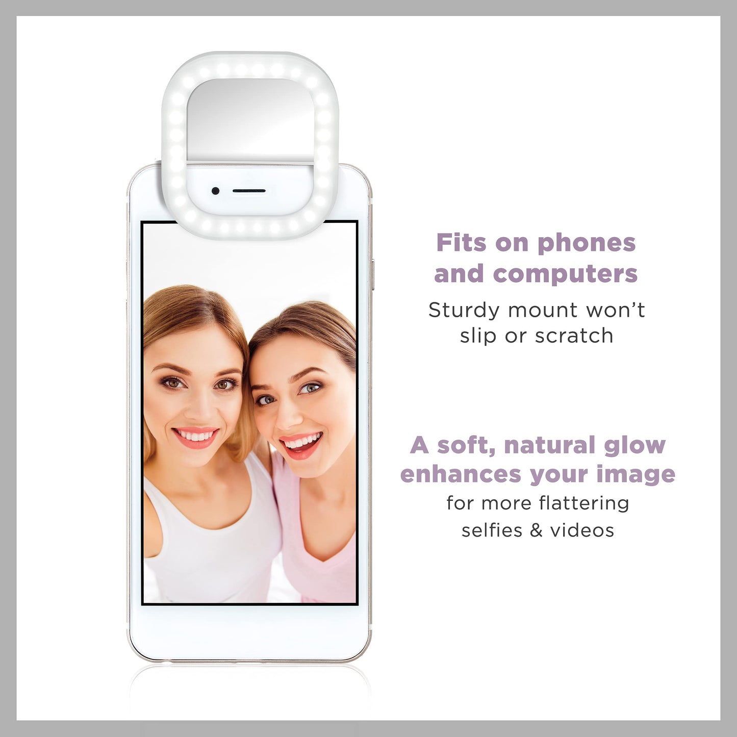Conair Lighted Makeup Mirror, LED Vanity Mirror, 12X Magnifying Mirror, Compact Travel Mirror with Suction Cup, Battery Operated in White