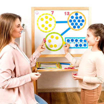 84 PCS Magnetic Number Bonds & Magnetic Ten Frames Set - Jumbo 10 Frames for Classroom, Numbers for Whiteboard, Math Counters Math Manipulatives, Classroom Must Haves - Simply Magic
