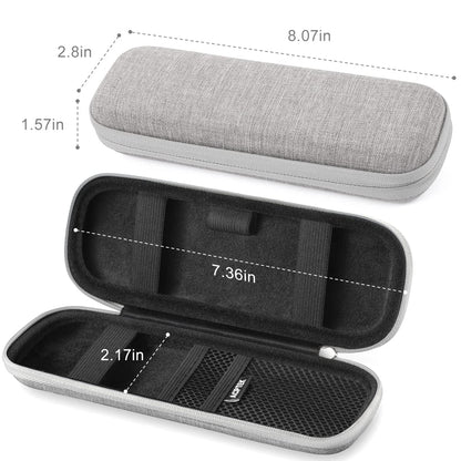 AGPTEK Case Holder for Apple Pencil, Slim PU Leather Carrying Case Pouch Cover Compatible with Apple Pen Accessories, USB Cable, Earphone,Samsung Stylus iPad Pro Pen/Pencil, Recording Pen, Gray
