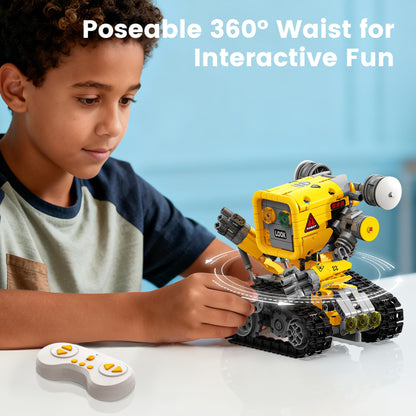 Glikid 5 in 1 STEM RC Robotics Kit, APP & Remote Control Robot Building Kit, DIY Science Kits for Kids Age 8-12, 8 Year Old Boy Birthday Gift