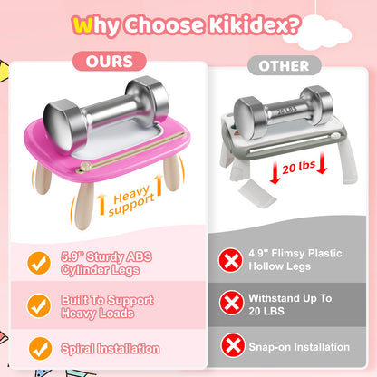 Kikidex Toddler Toys for 1-3 Years, Sturdy Magnetic Doodle Board, Reusable, No Mess, Educational Learning Toys for Kids Birthday (Rose)