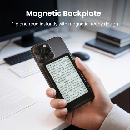 XTEINK X4 E-Book Reader (Developer Edition), 4.3" Pocket E-Ink eReader, Physical Page-Turn Buttons, Ultra-Thin 0.23" & 2.72 oz, Magnetic-Ready Design, Distraction-Free Reading, 16GB, Space Black