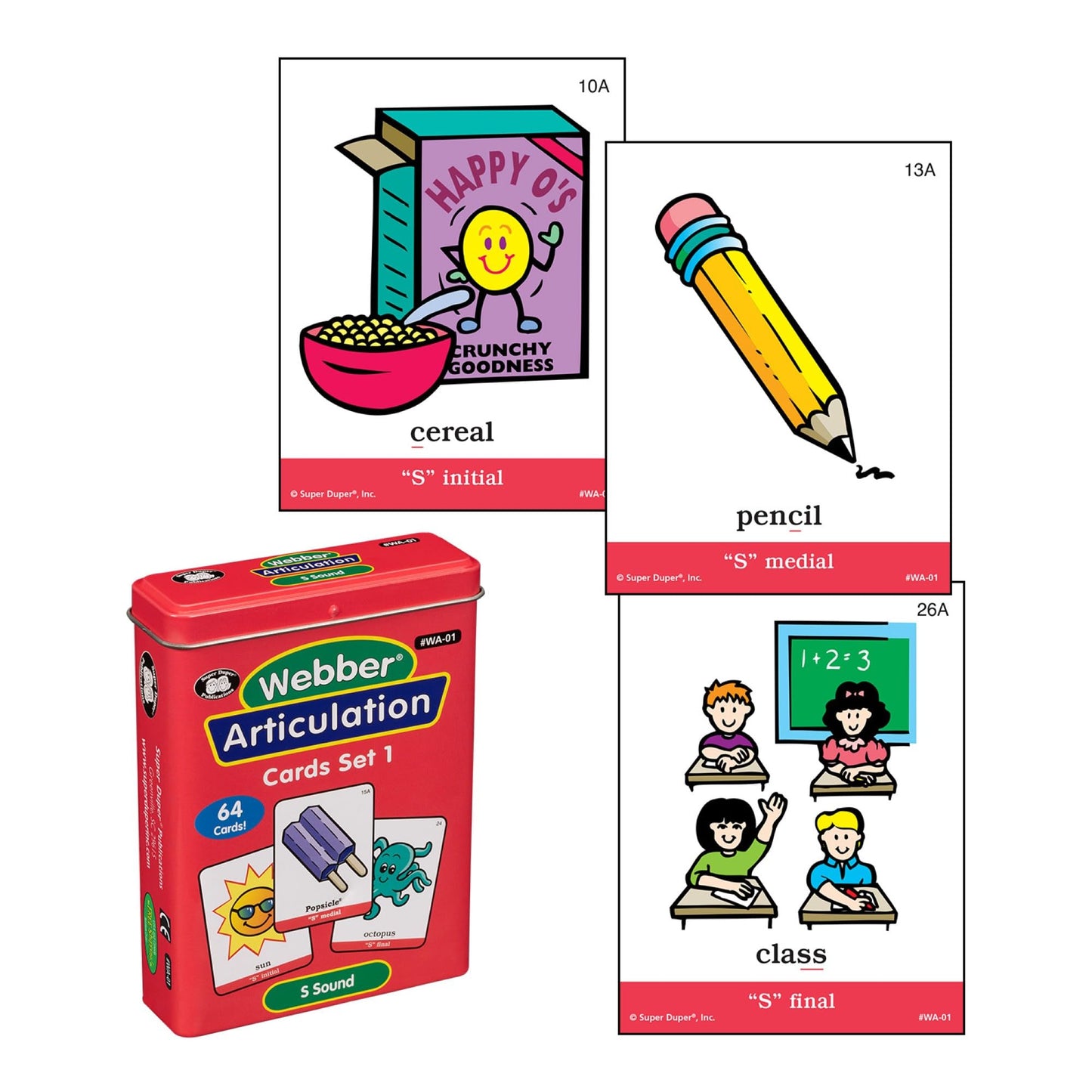 Super Duper Publications | Set of 7 Webber® Articulation Card Decks (Bundle Set 1) | Educational Learning Resource for Children | Flashcards for Speech Therapy