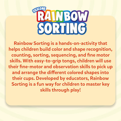 Skillmatics Silicone Rainbow Sorting Game - Learning & Educational Toy, Sorting, Counting & Sequencing Skills, Gift for Toddlers & Preschoolers Ages 3, 4, 5, 6