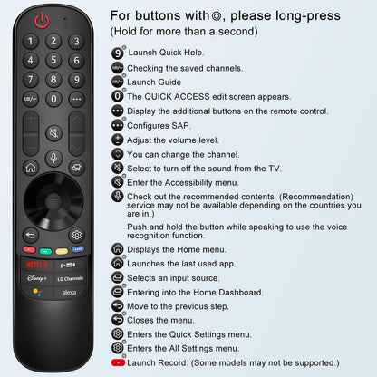 Voice Remote Replacement for TCL Android Smart TVs,RC813 with Google Voice Function