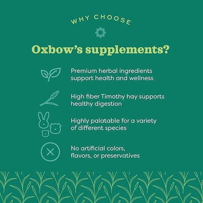 Oxbow Natural Science Vitamin C Supplement, Vitamin C & High-Fiber Timothy Hay, Guinea Pig Items, Made in the USA, Small Pet Supplies, Recommended by Veterinarians, 4.2 oz