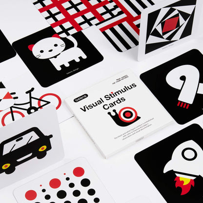 beiens High Contrast Baby Flashcards, Black White Color Newborn Brain Development Toys, Visual Stimulation Learning Activity Cards, Educational Infants Gift (Black White Color(for 3-6 Months))
