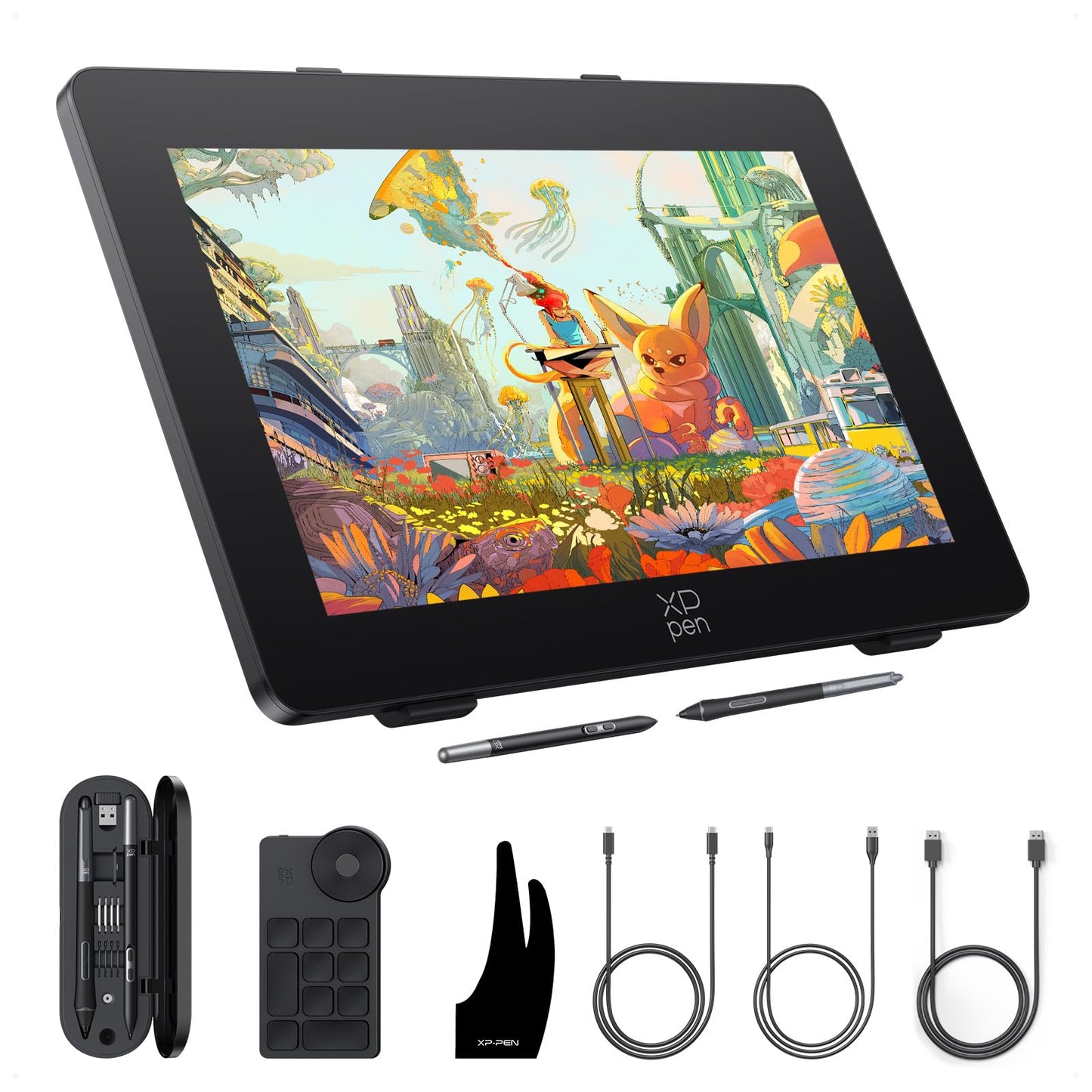 XPPen Artist Pro 24 Gen2 4K Ultra HD Drawing Tablet with Screen, Dual 16384 Pen Pressure Stylus, Wireless Keydial, 99% Adobe RGB, △E<1 Graphic Tablet with Full Laminated AG Pen Display 23.8"