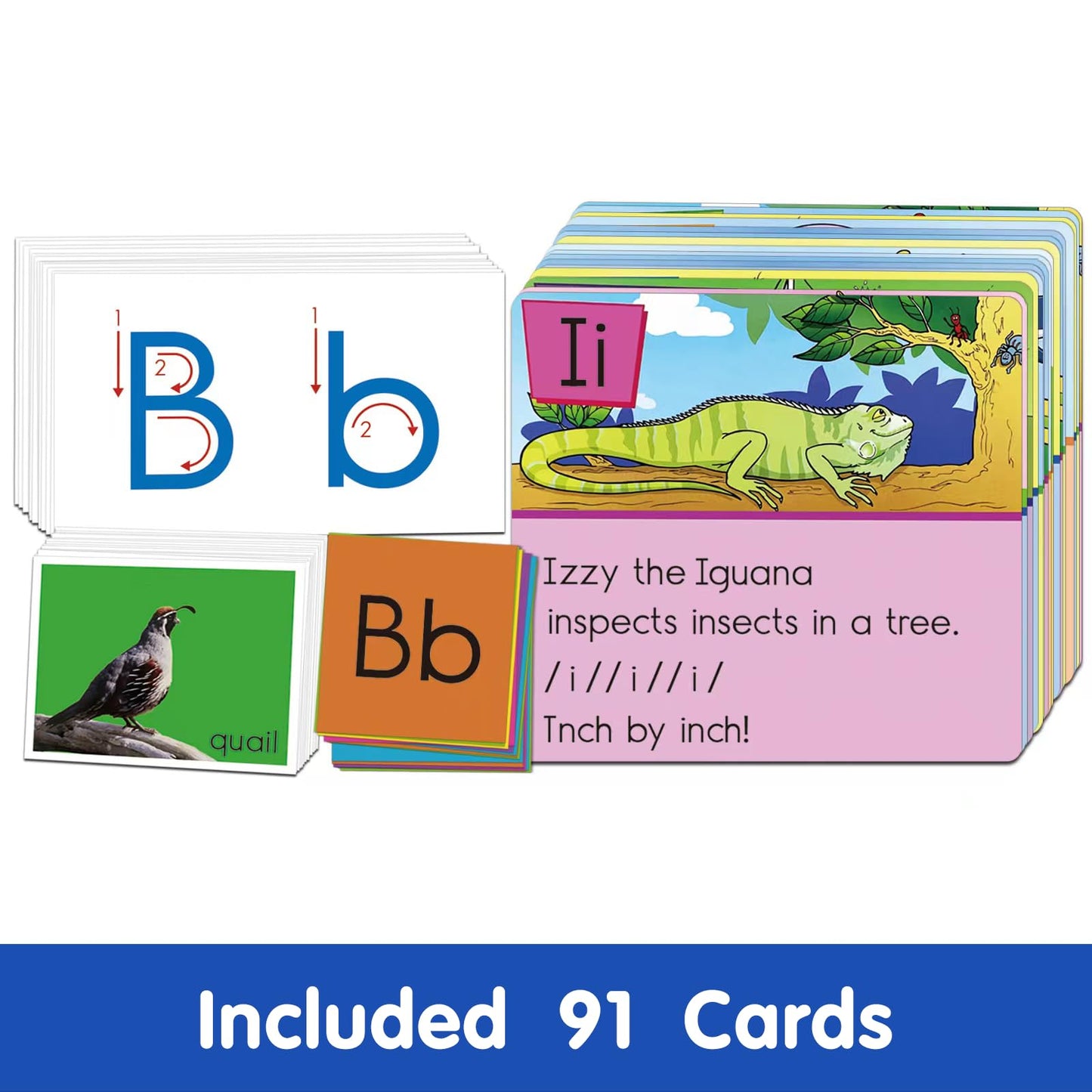 Auchq All About Letter Pocket Chart, Letter of The Day/Week Activity Wall-Provides Student Daily Practice in Learning The Alphabet, Chants, Words-Great for Classroom Homeschool 34" x 27"