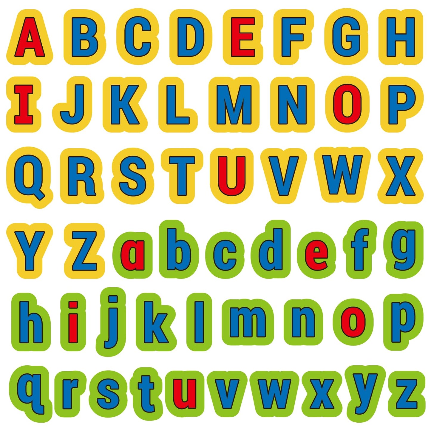 CHEFAN Felt Alphabets Letters,ABC Learning Toys,26 Lowercase & 26 Uppercase Letters Spelling Learning Toys Games for Preschool,Educational Kindergarten Learning Activities 3+ Years Old