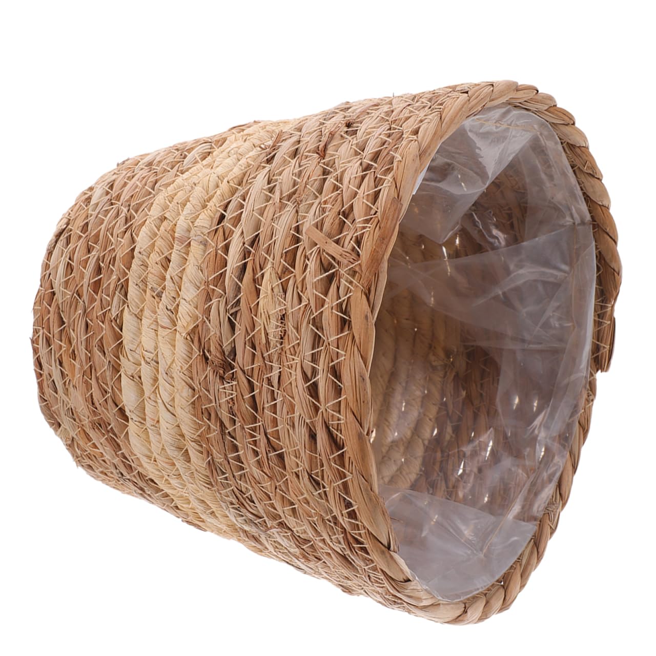 Zerodeko Hand Woven Plant Basket Natural Seagrass Planter Pot 7.08X7.08X5.90In Compact Indoor Decorative Container for Flower Arrangement Home Gardening Storage