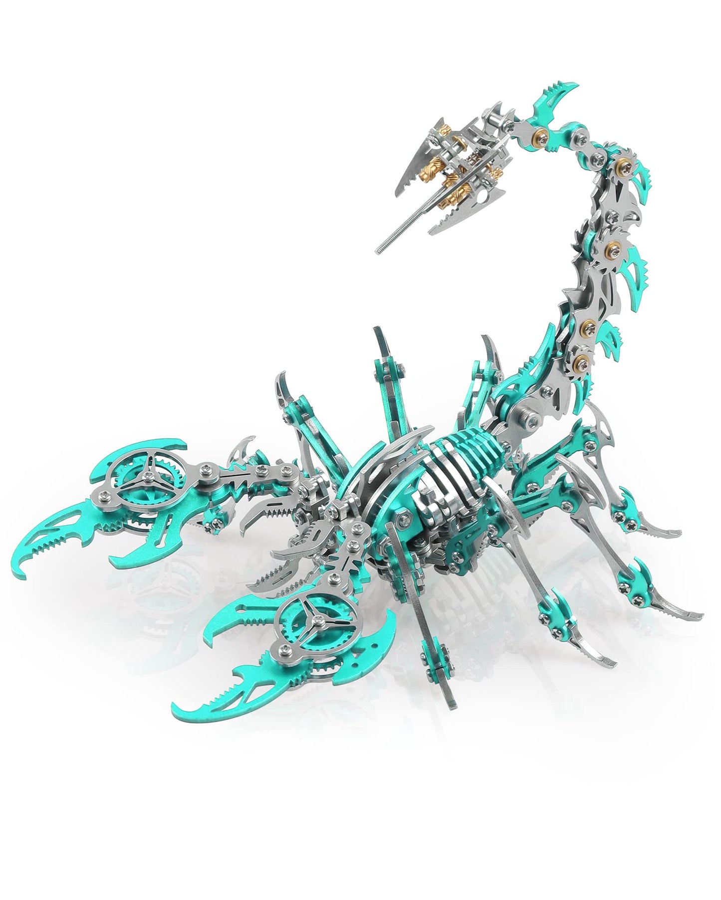 Metalkitor Scorpion 3D Metal Puzzles Kits for Adults Teens – 454 Pcs – Mechanical Assembly Models – 4 Hours to Build – Ideal for Gifts and Decorations (Green)