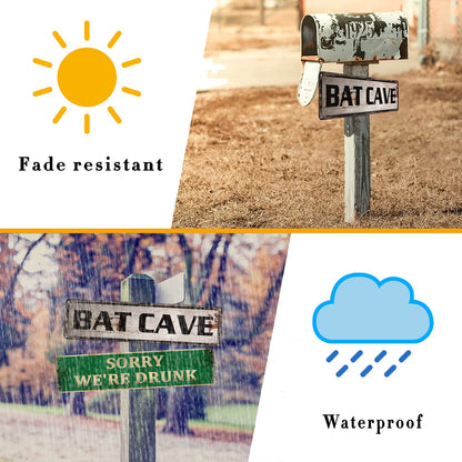 Bat Cave Tin Signs Home Decoration Sign Street Sign Art Wall Metal Sign 4x16 inch