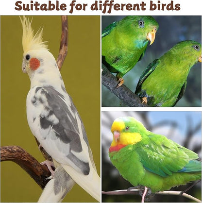 4pcs Bird Diaper Reusable Flight Suit Parrot Nappy with Waterproof Inner Adjustable Straps Pet Bird Diaper Birds Clothes for Parakeet Cockatiel Mini Macaw Budgie Canary