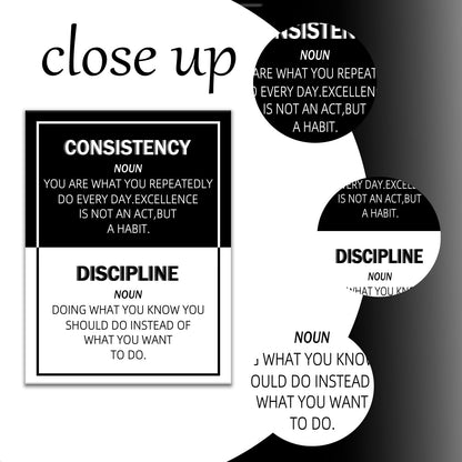 DINGFUN Motivational Canvas Wall Art Inspirational Office Wall Decor Painting Poster Modern Inspiring Picture Print Artwork for Modern Home Bedroom Office Workplace Gym Ready to Hang [18''Hx24''W]
