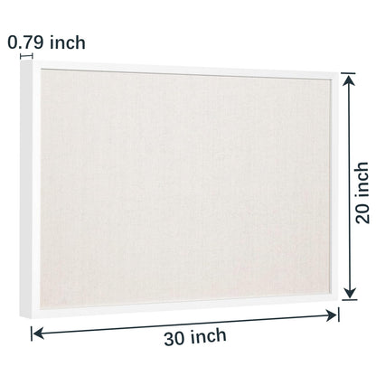 OWLKELA 20'' x 30'' Linen Bulletin Board 2 Pack, White Framed Cork Board, Perfect for Office & Home Decor, School, Cubicle