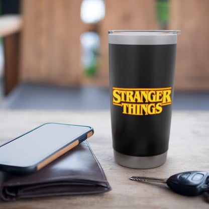 Stranger Things Halloween Spooky Strange Red Logo Stainless Steel Insulated Tumbler