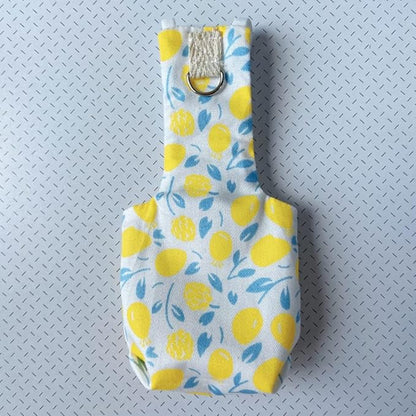Bird Diaper Harness Flight Suit Clothes, Parrot Flight Suit with Leash, Bird Flying Clothes with Rope and Handle for Outdoor Activities Training (Yellow with Leash,Medium)