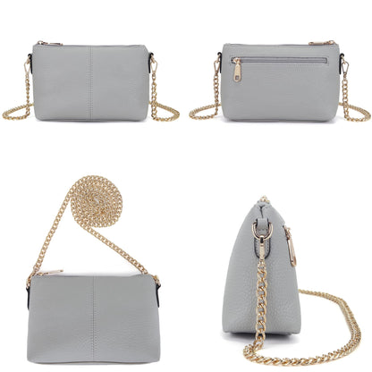 Large Crossbody Purses Set For Women Shoulder Bag Tote Handbags Ladies Hobo Bags With Wallet 4PCS Grey
