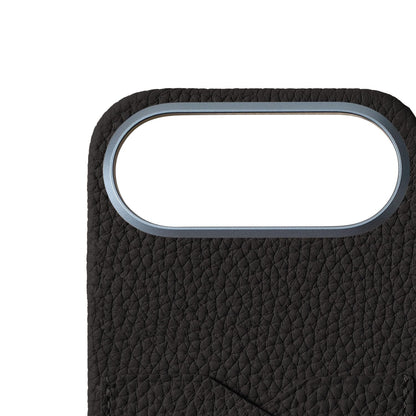 BONAVENTURA (for iPhone Air Back Cover Case, Shrink Leather [Black], Made with Premium European Genuine Leather, Gift BPCT17A-BK