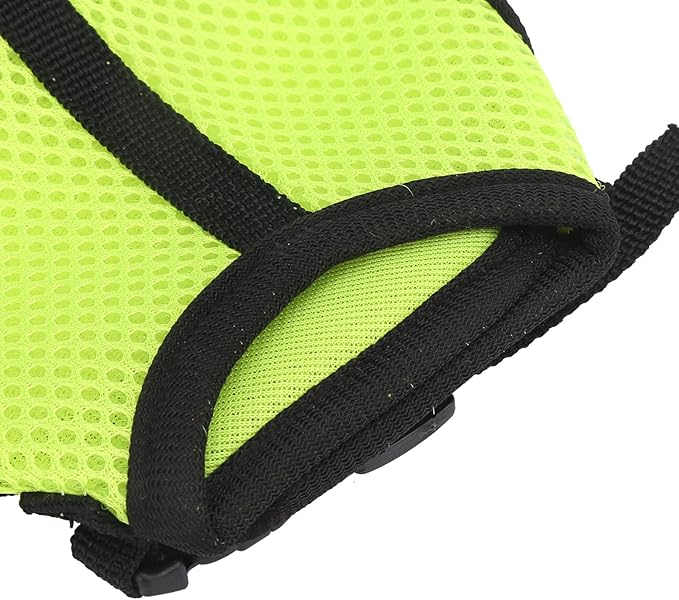 Fydun Pet Mesh Traction Harness Chest Back with Leash for Rabbit Guinea Pig Pet SuppliesS Green for Families (Fruit Green)