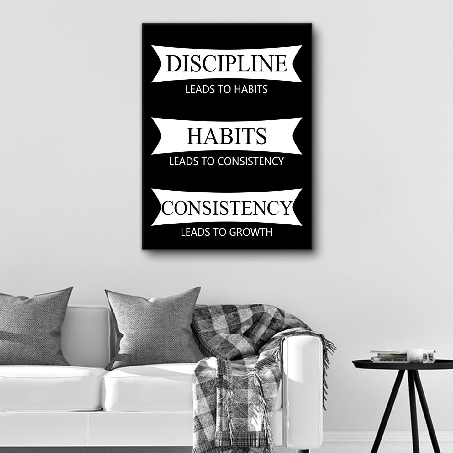 DINGFUN Motivational Wall Art Office Decor Inspirational Entrepreneur Quotes Canvas Positive Poster Painting Artwork for Modern Home Bedroom Study Room Living Room Picture Ready to Hang [18''Wx24''H]