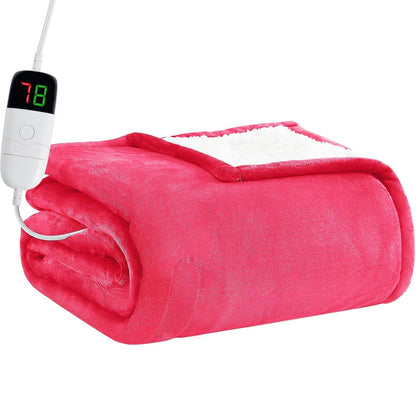 Heated Electric Blanket Queen Size - 84" x 90" Heating Blanket with Dual Control, 10 Heating Levels & 8 Hours Auto Off, Soft Warm Flannel Blanket, Christmas Birthday Gifts for Senior Grandma