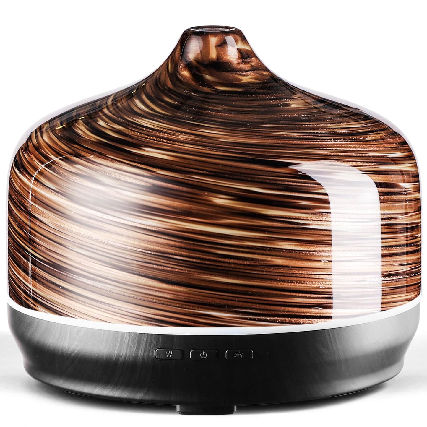 Porseme 500ml Essential Oil Diffuser, Aroma Ultrasonic Humidifier with Remote Control, BPA Free, Auto Shut-Off, Timer Setting for Large Room Sleeping Yoga
