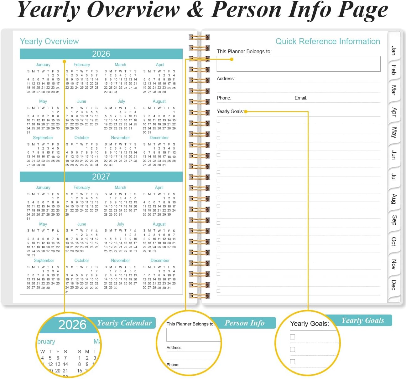 2026 Appointment Book & Planner - 2026 Daily Hourly Planner from January 2026 - December 2026, Weekly Appointment Book with 30-Minute Interval, Medium 6.4" x 8.5", Flower-A
