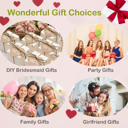 CIPIDI Travel Jewelry Case Bridesmaid Gifts Box,12 Pack Small Jewelry Box Mini Jewelry Organizer,PU Leather Portable Earring Storage Box for Women Girls Bridesmaid Proposal Gifts