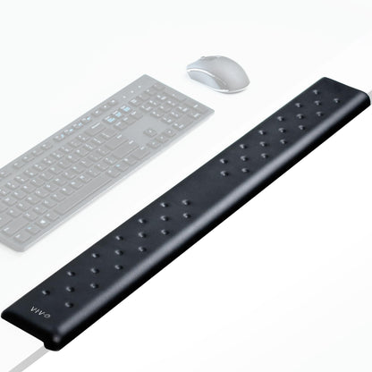 VIVO Ergonomic Long 30” Wrist Pad, Non-Slip Memory Foam Arm Rest for Desk, Elbow Cushion with L-Shaped Edging, Black, DESK-WR30
