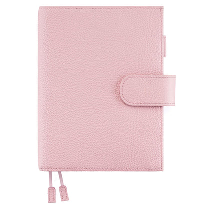 Premium Leather B6 Notebook Cover - Universal Fit for Stalogy, Midori MD, Leuchtturm1917 & More, with Pen Loop,Card Slots, Bookmarks & Back Pocket