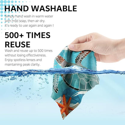6 PCS Glasses Cleaning Cloth Eyeglass Lens Cleaning Cloth Eyeglasses Wipes
