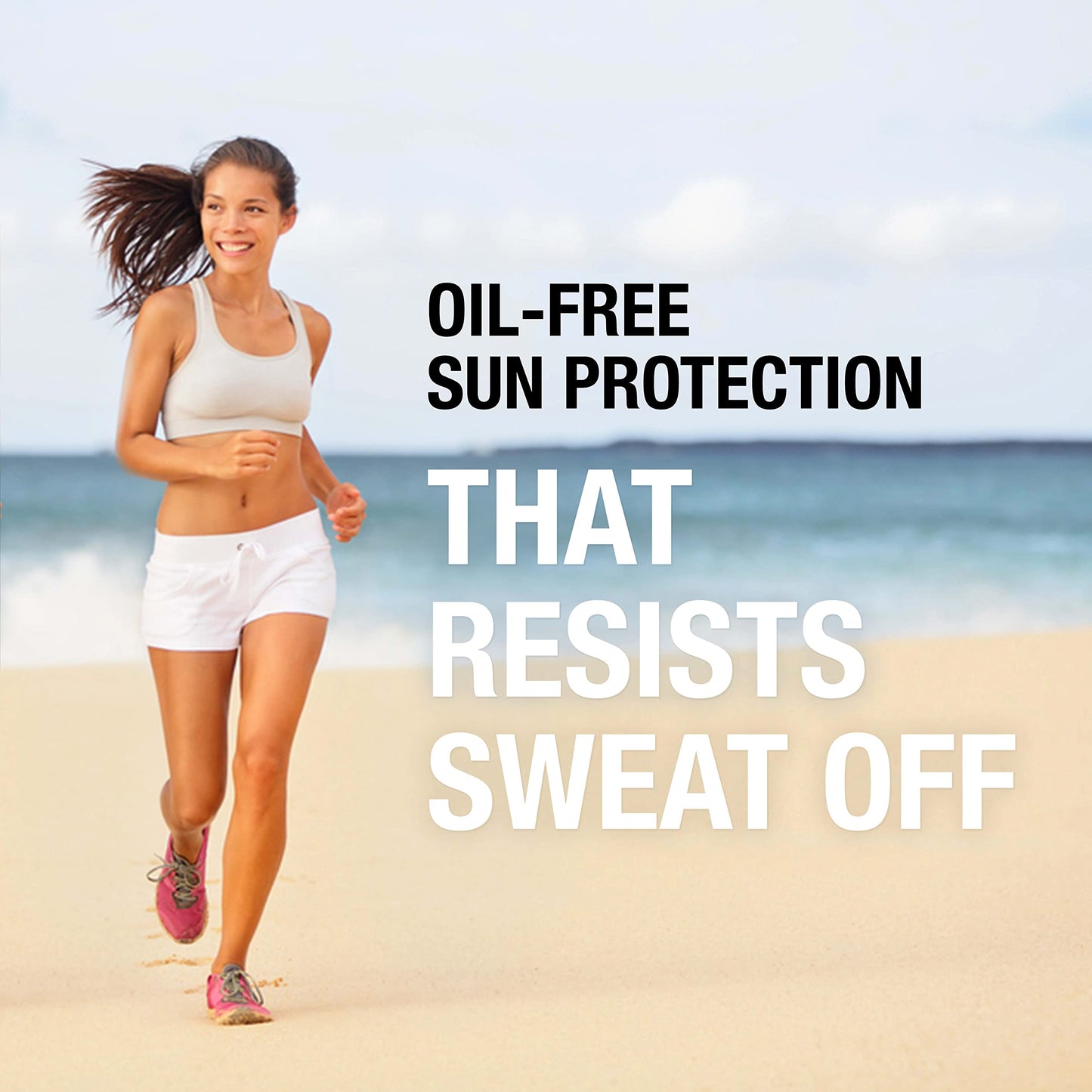 Neutrogena Sport Face Sunscreen SPF 70+, Oil-Free, 2.5 fl oz, Sweat & Water-Resistant, Broad-Spectrum UVA/UVB, Nourish & Restore Skin Balance, Oxybenzone Free Sunscreen For Face