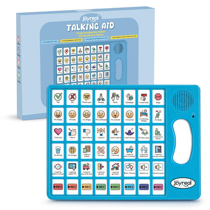 Joyreal AAC Device for Autism, Non Verbal Communication Tools for Speech Therapy & Stroke Rehab. Communication Tablet, Autism Talking Aids with 8 Programmable Buttons & Adjustable Volume