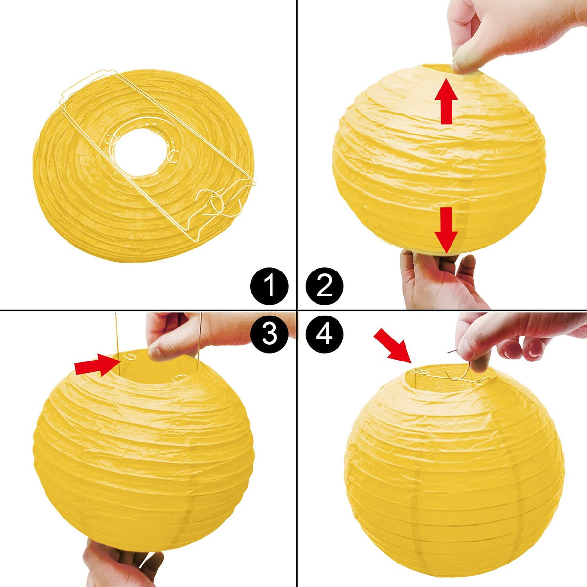 PheiLa 12 Pcs Fall Paper Lanterns Thanksgiving Decorations Yellow Orange and Brown Paper Lanterns Autumn Decorative Round Hanging Party Decorations Harvest Theme Party Supplies