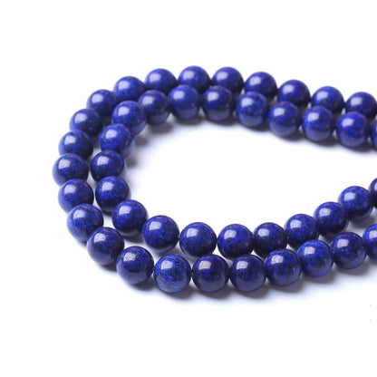 8MM Lapis Lazuli Stone Round Loose Beads Natural Gem Beads Crystal Energy Stone Beads for Jewelry Making DIY Bracelet Necklace