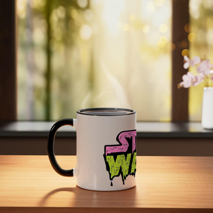 Star Wars Drippy Halloween Logo Ceramic Mug, Black/White