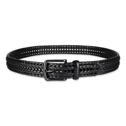 Columbia Men's Fully Adjustable Lace Braid Belt, Black, Small
