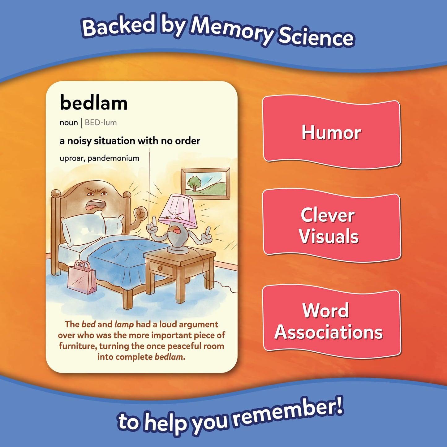 Skillmatics Vocabulary Flash Cards for SAT Prep – Learn 100 Words with Wordplay, Visuals & Soundplay, Study Aid & Educational Gift for Ages 12, 13, 14 & Up, Screen-Free Language Game