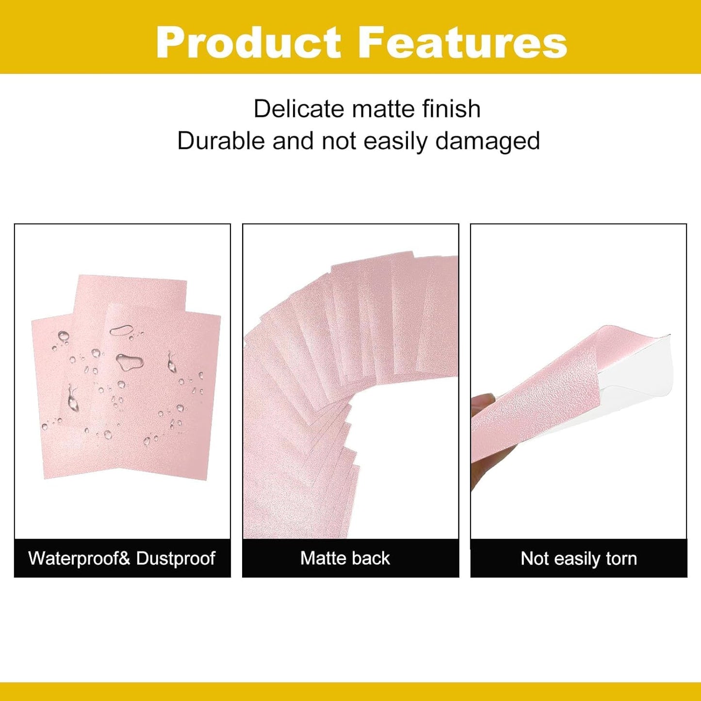 RyshePro 450 Count Pink Card Sleeves, Premium Matte Card Protectors for Standard Cards 2.6''x3.6''(66x91mm), Bulk Trading Cards Sleeves Fit for MTG, TCG, Sport and Collectible Card Games