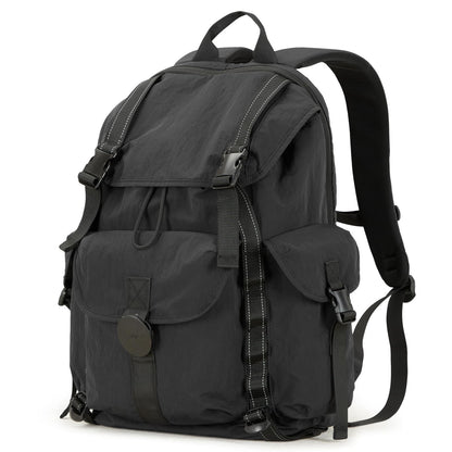 mixi Travel Backpack for Women Men, 18 Inch Carry On Laptop Backpack Flight Approved fits 16'' Laptop, Lightweight Waterproof Hiking Backpack Travel Outdoor Business Casual Daypack, Black