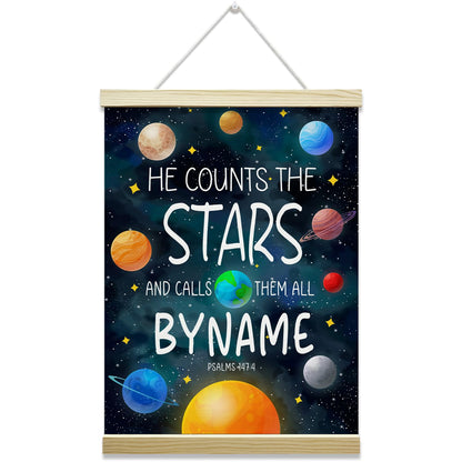 Nopoben Outer Space Poster Hanger Frame, Solar System Canvas Wall Art, Planets Wall Decoration for Kids, Nursery Classroom Kids Room Playroom Preschool Decor(12x16 Inches)-03