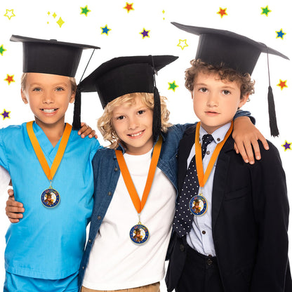 Misdary 12 Pcs Kindergarten Preschool Graduation Medal for Kids Bulk Graduating Award Medals with Neck Ribbon Graduation Gifts for Pre-k School Student Party Favor Supplies(Bear)