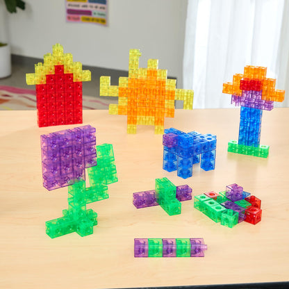Excellerations Translucent Linking Cubes - 200 Pieces