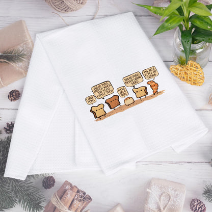 JNIAP Funny Bread Pun Towel - Bread Lover Gift - Pastry Chef Theme